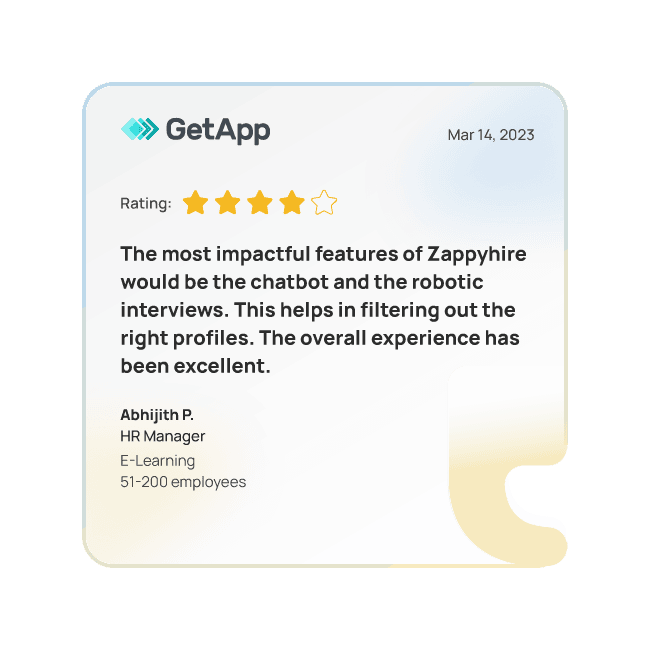 Customer review on GetApp